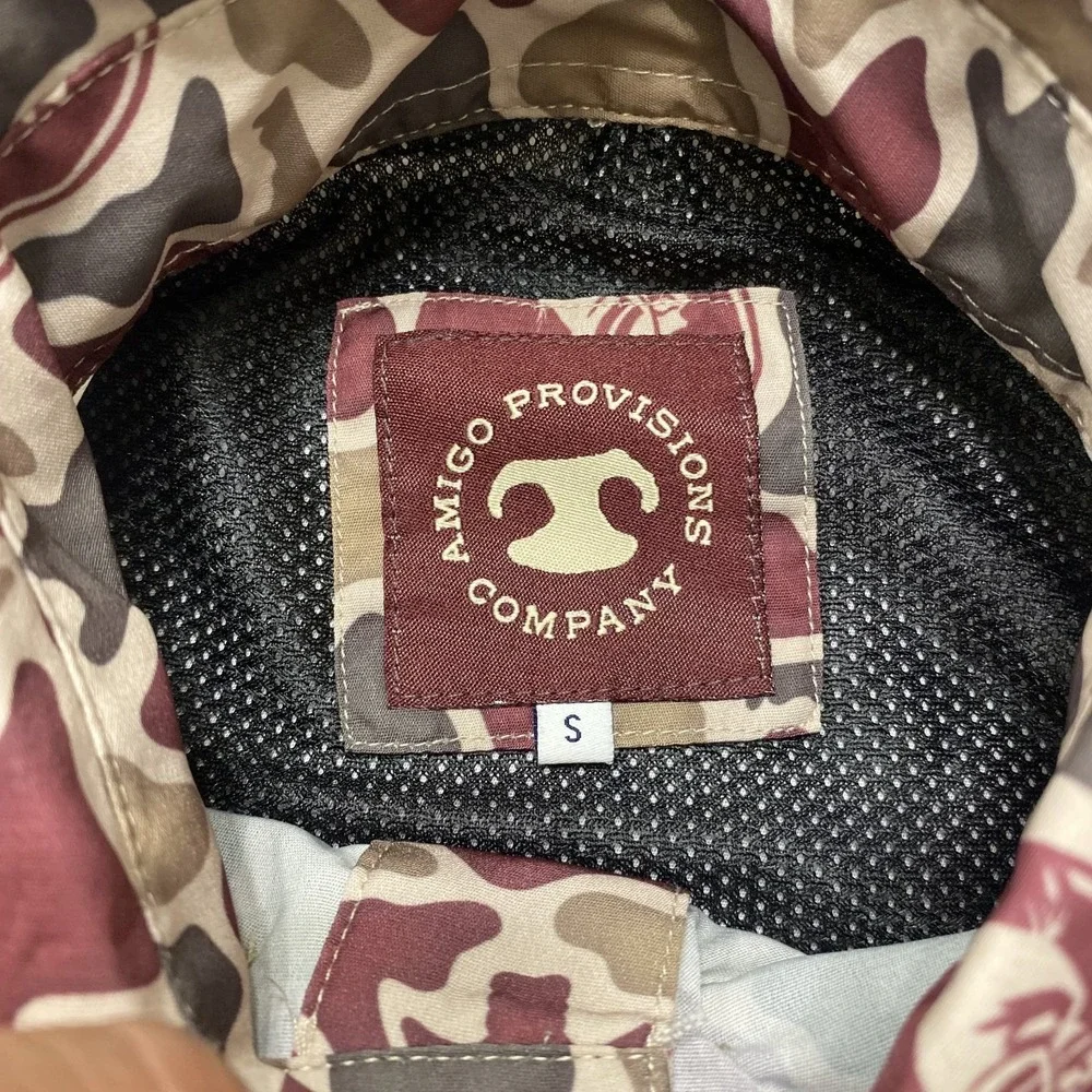 Florida State Seminoles Amigos Provisions Company Camo Fishing Shirt Mens Small
